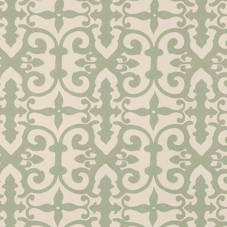 Schumacher Ferne Park Sage Wallpaper