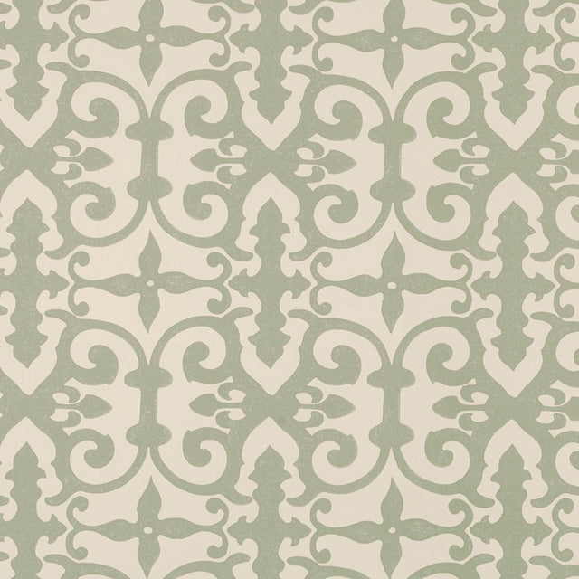 Schumacher Ferne Park Sage Wallpaper