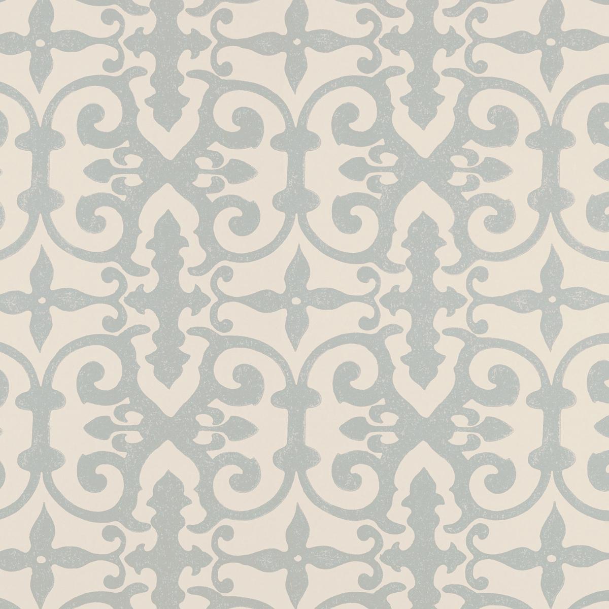 Schumacher Ferne Park Orpington Blue Wallpaper