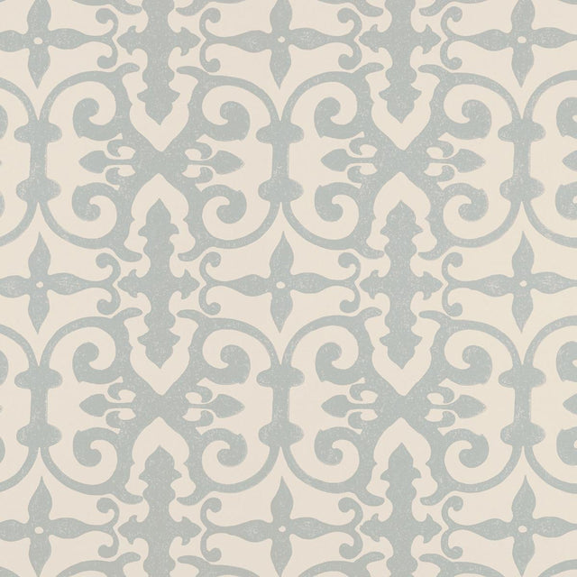 Schumacher Ferne Park Orpington Blue Wallpaper