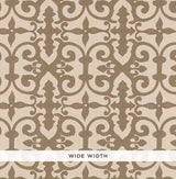 Schumacher Ferne Park Berber Brown Wallpaper