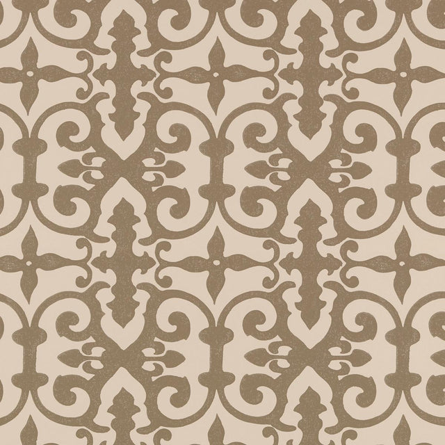 Schumacher Ferne Park Berber Brown Wallpaper