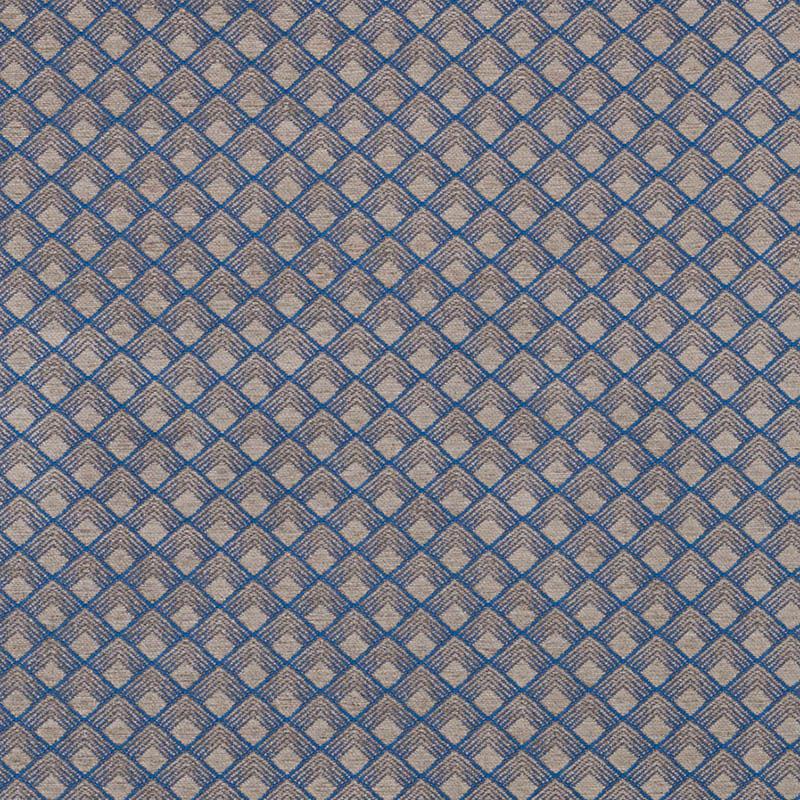 Schumacher Morgan Steel Blue Fabric