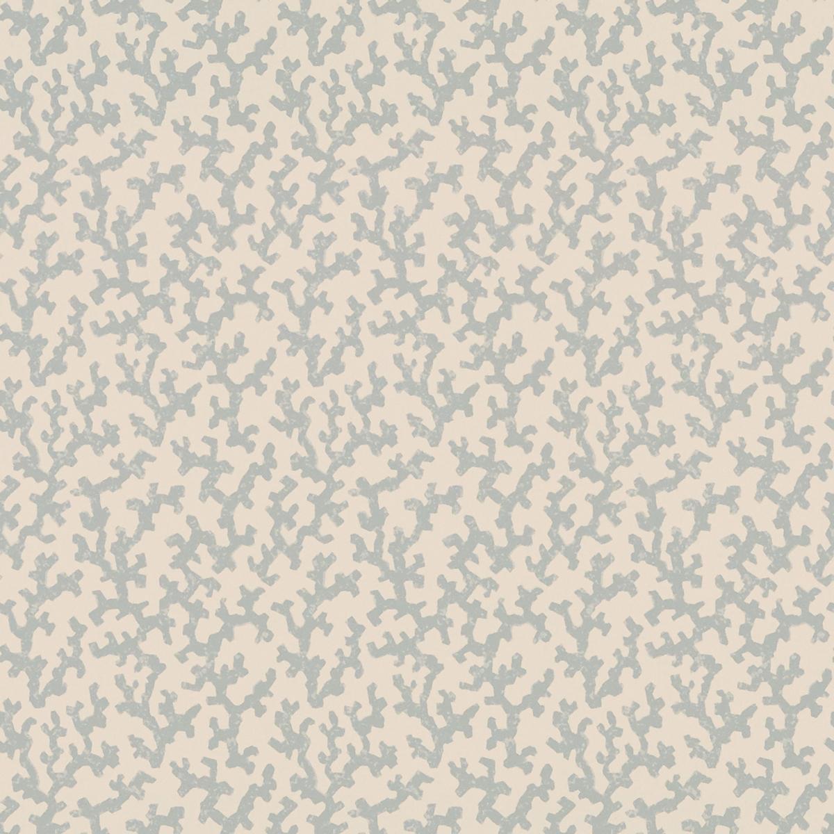 Schumacher Folly Orpington Blue Wallpaper