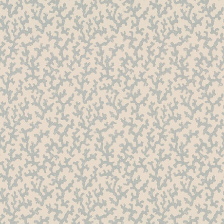 Schumacher Folly Orpington Blue Wallpaper