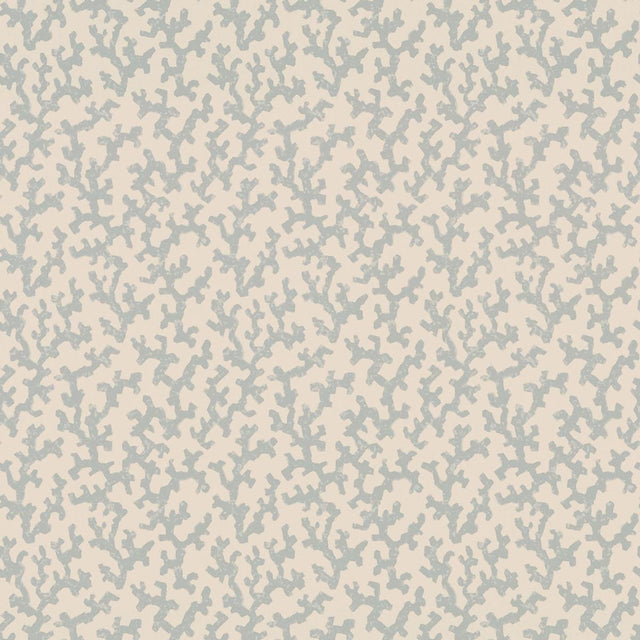 Schumacher Folly Orpington Blue Wallpaper