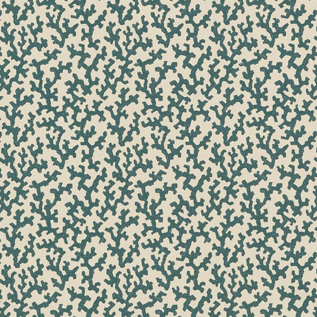 Schumacher Folly Peacock Blue Wallpaper