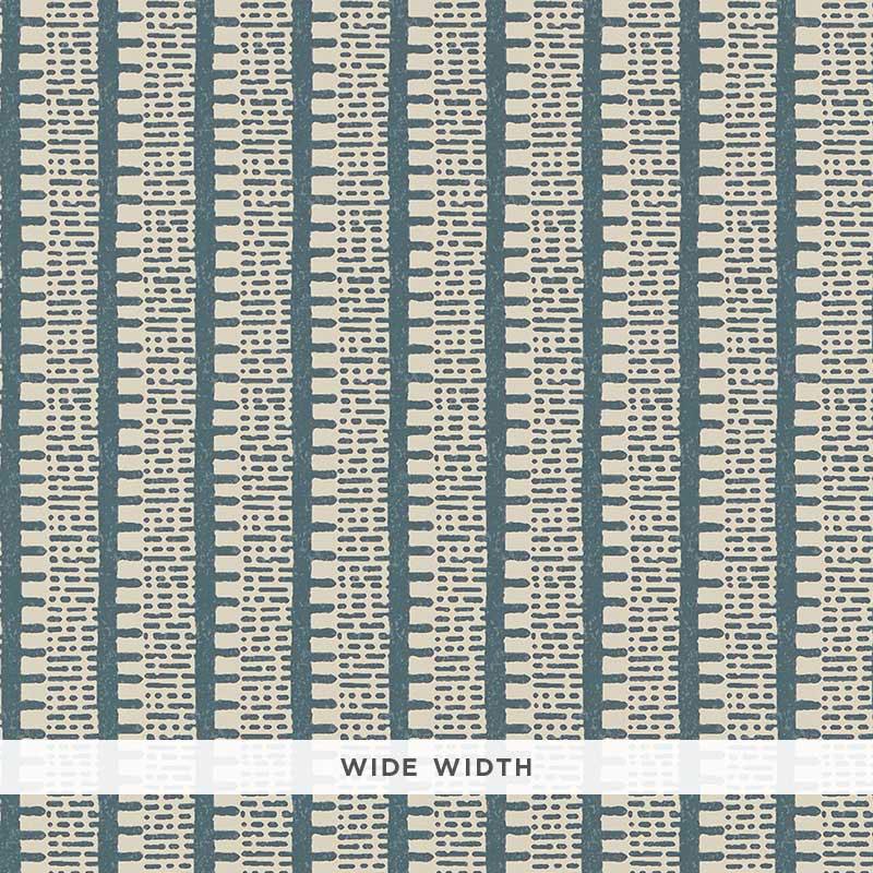 Schumacher Kiosk Peacock Blue Wallpaper