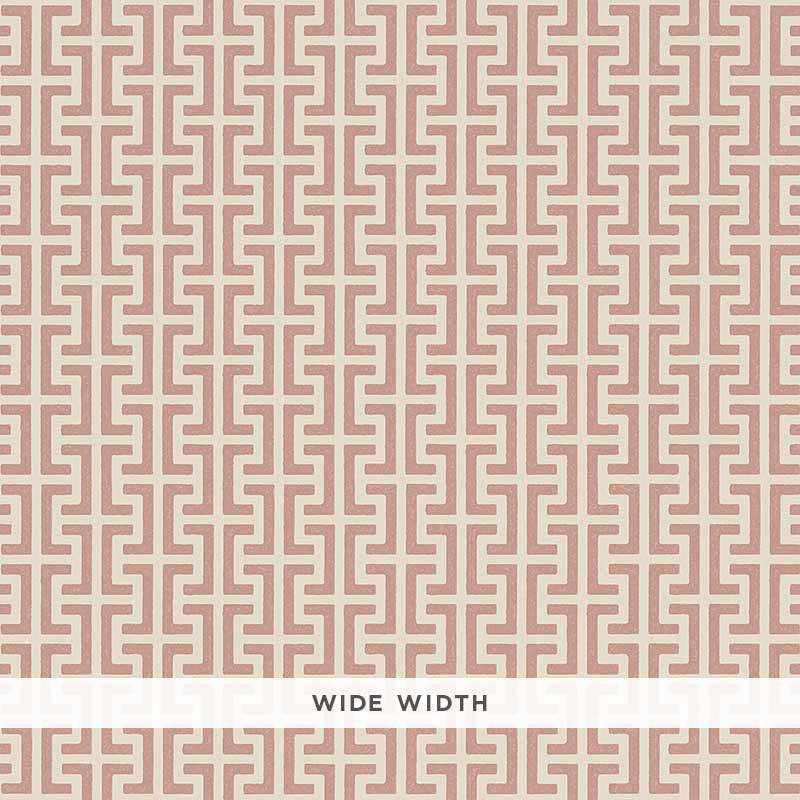 Schumacher Temple Pink Wallpaper