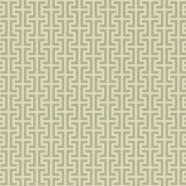 Schumacher Temple Sage Wallpaper