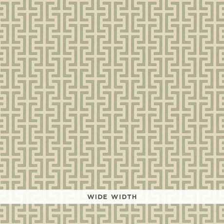 Schumacher Temple Sage Wallpaper