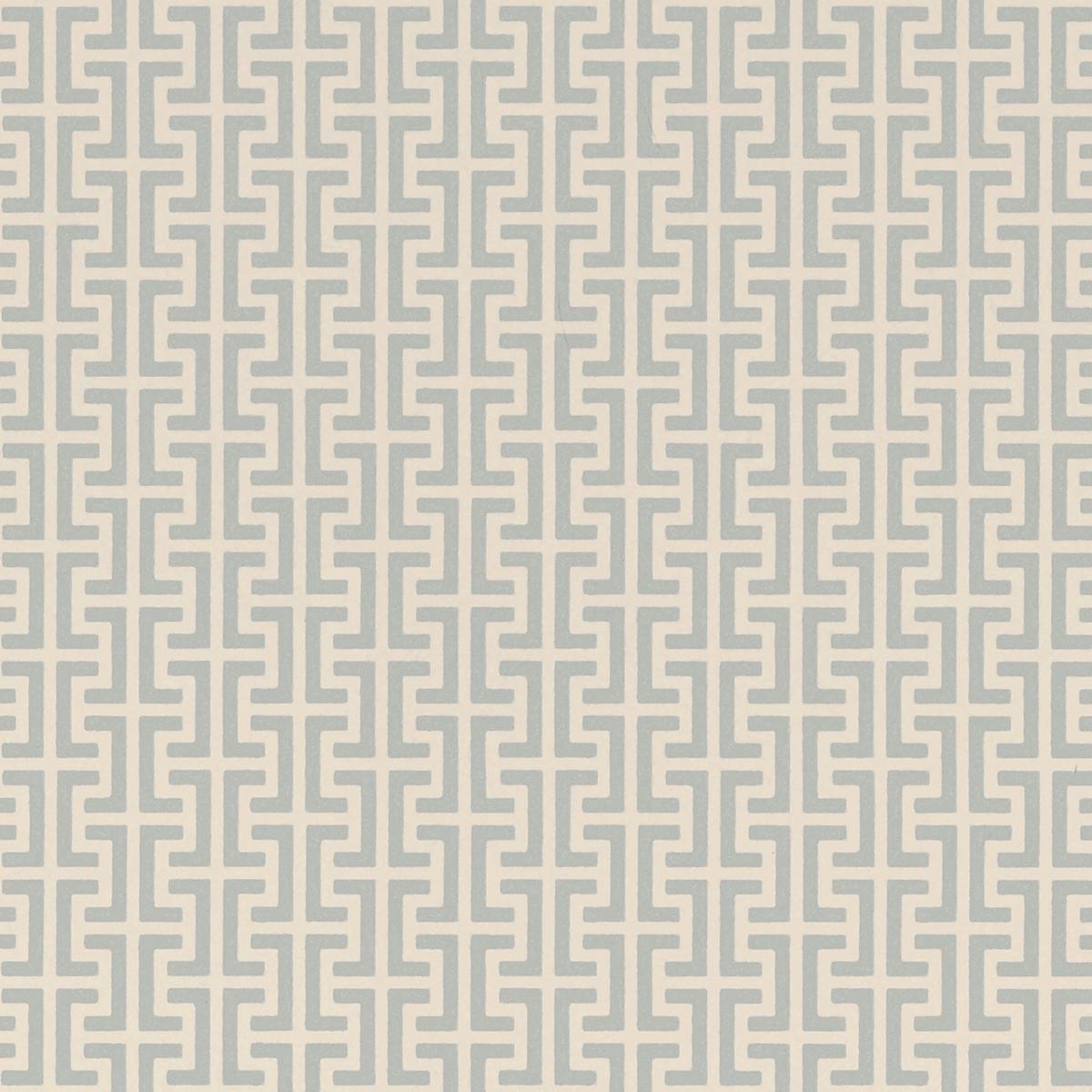 Schumacher Temple Orpington Blue Wallpaper