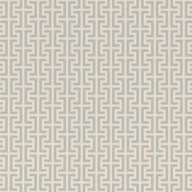 Schumacher Temple Orpington Blue Wallpaper