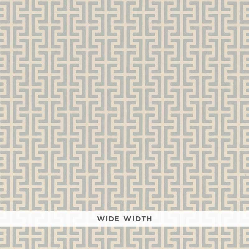 Schumacher Temple Orpington Blue Wallpaper