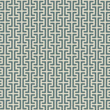 Schumacher Temple Peacock Blue Wallpaper