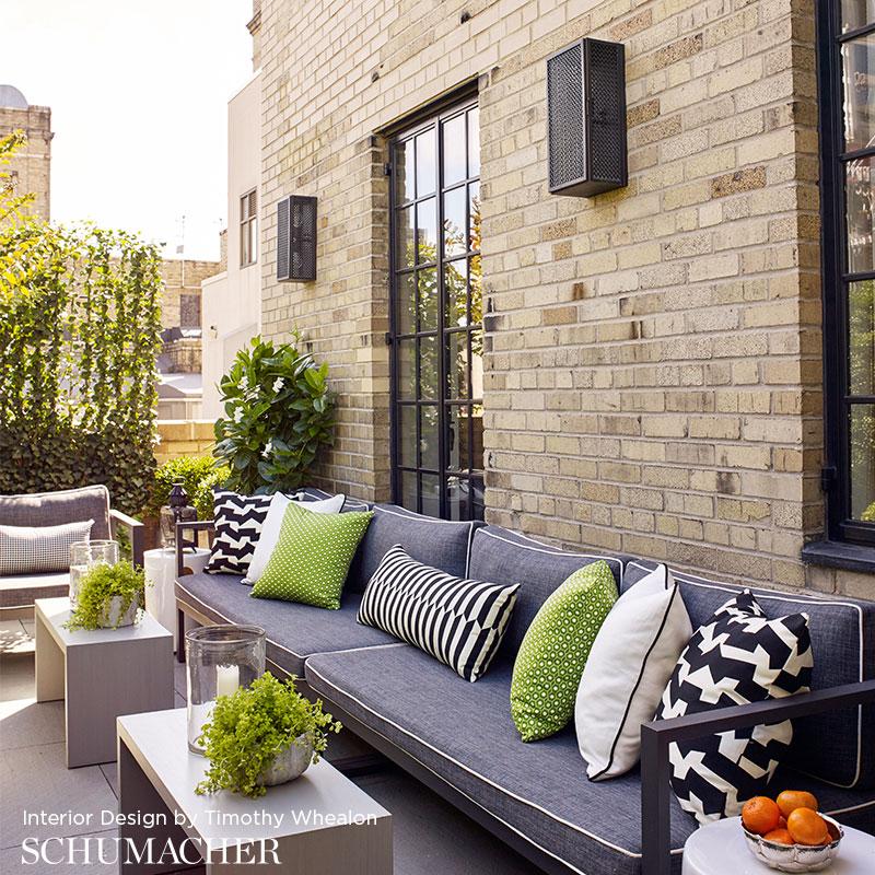 Schumacher Queen B Ii Indoor/Outdoor Red Fabric