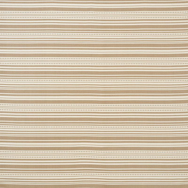 Schumacher Stripedot Ii Indoor/Outdoor Sand Fabric