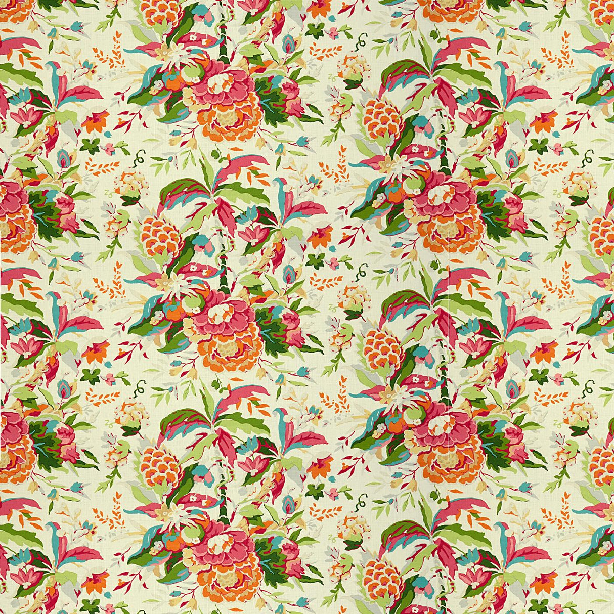 Brunschwig & Fils HORSESHOE BAY PINK/ORANGE Fabric