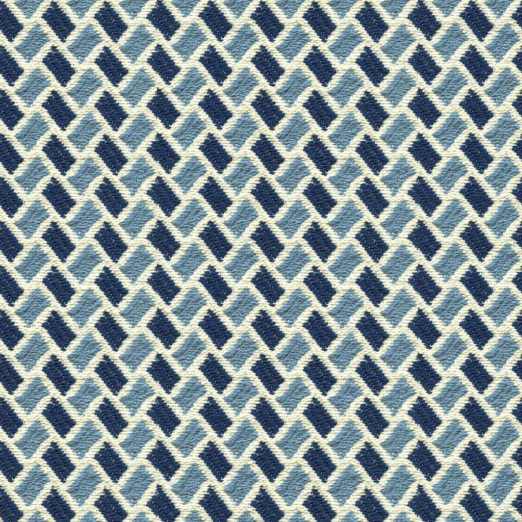 Brunschwig & Fils NEW BRIQUETAGE SKY/INDIGO Upholstery Fabric