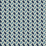 Brunschwig & Fils NEW BRIQUETAGE SKY/INDIGO Upholstery Fabric