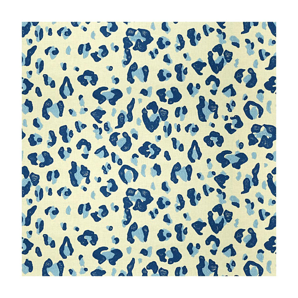 Brunschwig & Fils TONGA LEOPARD BLUE Fabric