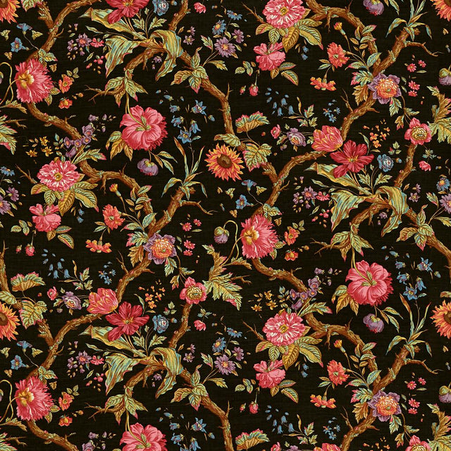 Brunschwig & Fils ARBRE FLEURI CHOCOLAT Fabric