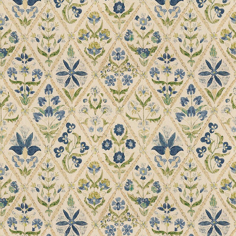 Lee Jofa SUSANI TRELLIS BLUE/GREEN Fabric