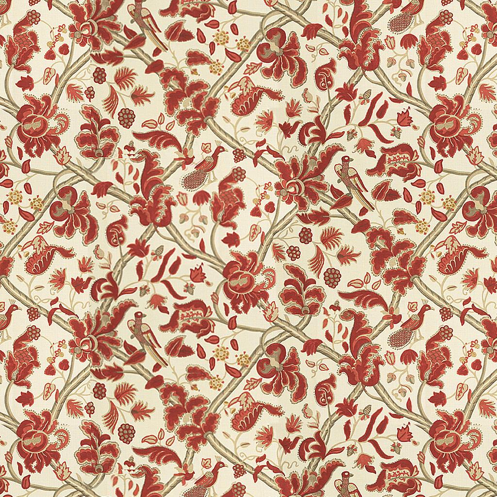 Lee Jofa BLOOMSBURY RED/GOLD Fabric