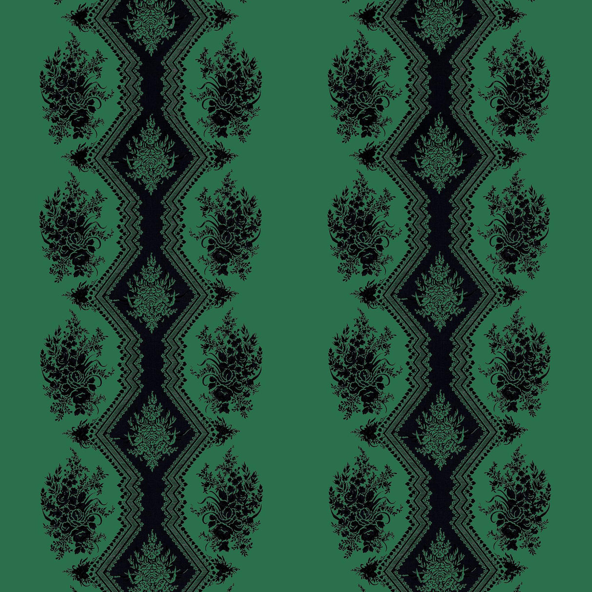 Brunschwig & Fils COPPELIA SATIN EMERALD Fabric