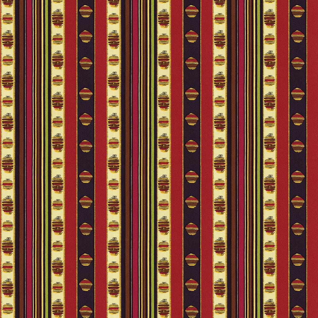 Brunschwig & Fils RAYURE MOIRE ROUGE Fabric