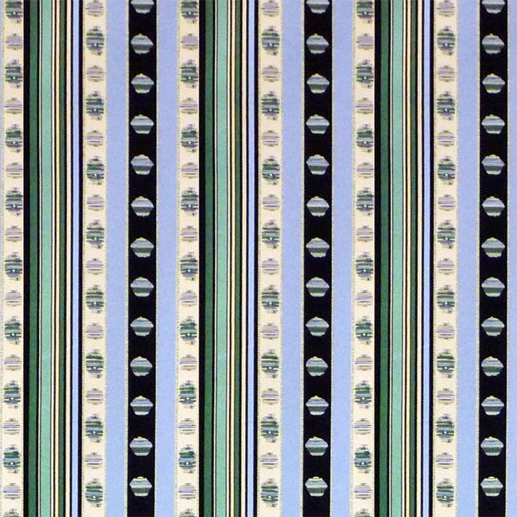 Brunschwig & Fils RAYURE MOIRE VERT Fabric
