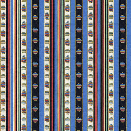 Brunschwig & Fils RAYURE MOIRE BLEU Fabric