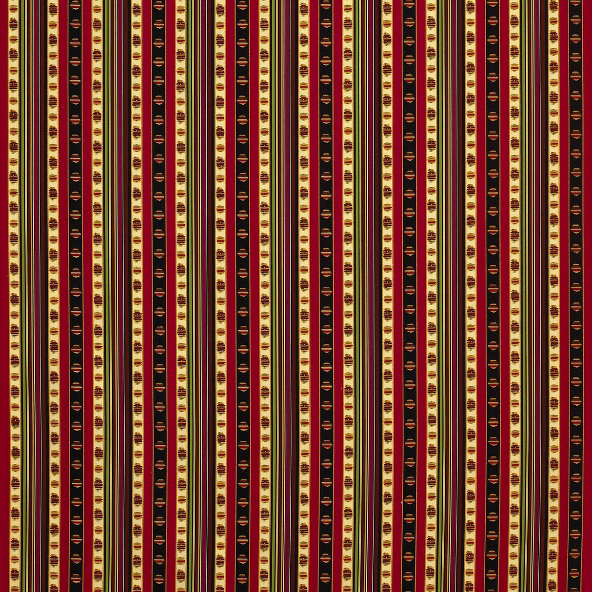 Brunschwig & Fils RAYURE PERCALE ROUGE Fabric