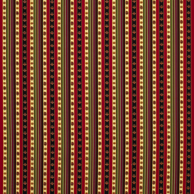 Brunschwig & Fils RAYURE PERCALE ROUGE Fabric