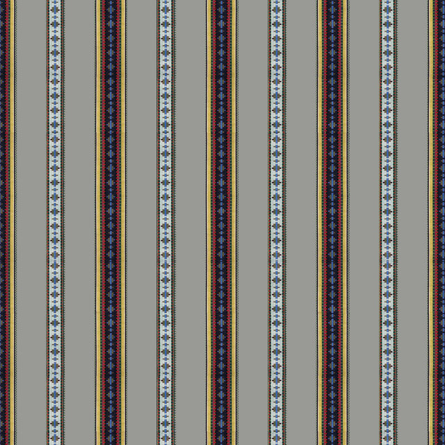 Brunschwig & Fils RAYURE BRODERIE GRIS Upholstery Fabric