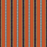 Brunschwig & Fils RAYURE BRODERIE ORANGE Upholstery Fabric