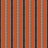 Brunschwig & Fils RAYURE BRODERIE ORANGE Fabric