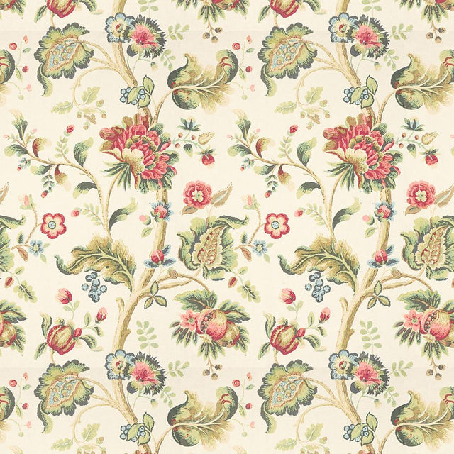 Lee Jofa TREYES PRINT PINK/GREEN Fabric