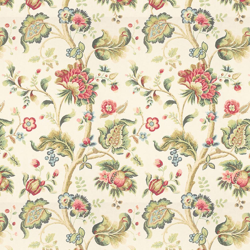 Lee Jofa TREYES PRINT PINK/GREEN Fabric