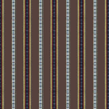 Brunschwig & Fils RAYURE BRODERIE BRUN Fabric