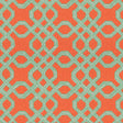 Lee Jofa WELL CONNECTED AQUA/ORANGE Fabric