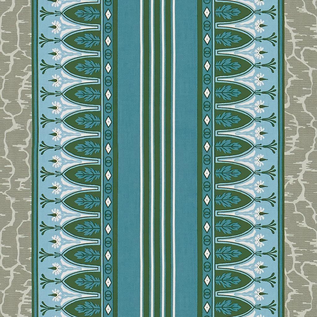 Brunschwig & Fils LOLA MONTEZ BLEU/GREY Fabric