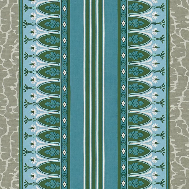 Brunschwig & Fils LOLA MONTEZ BLEU/GREY Fabric