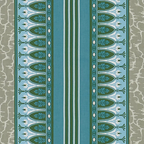 Brunschwig & Fils LOLA MONTEZ BLEU/GREY Fabric