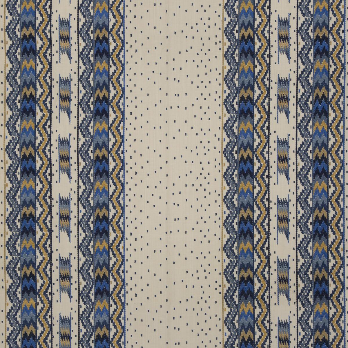 Brunschwig & Fils TALAKONA STRIPE BLUE/GOLD Fabric