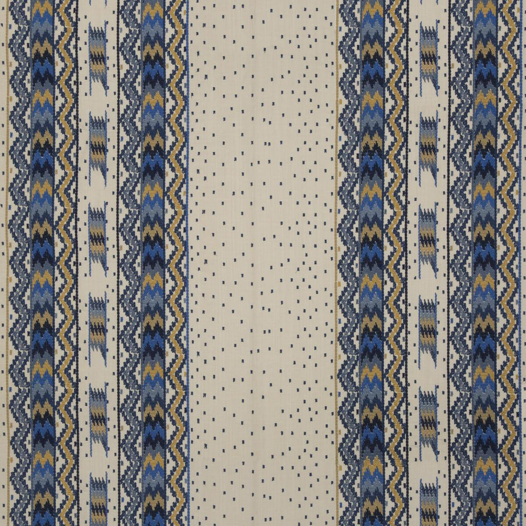 Brunschwig & Fils TALAKONA STRIPE BLUE/GOLD Fabric