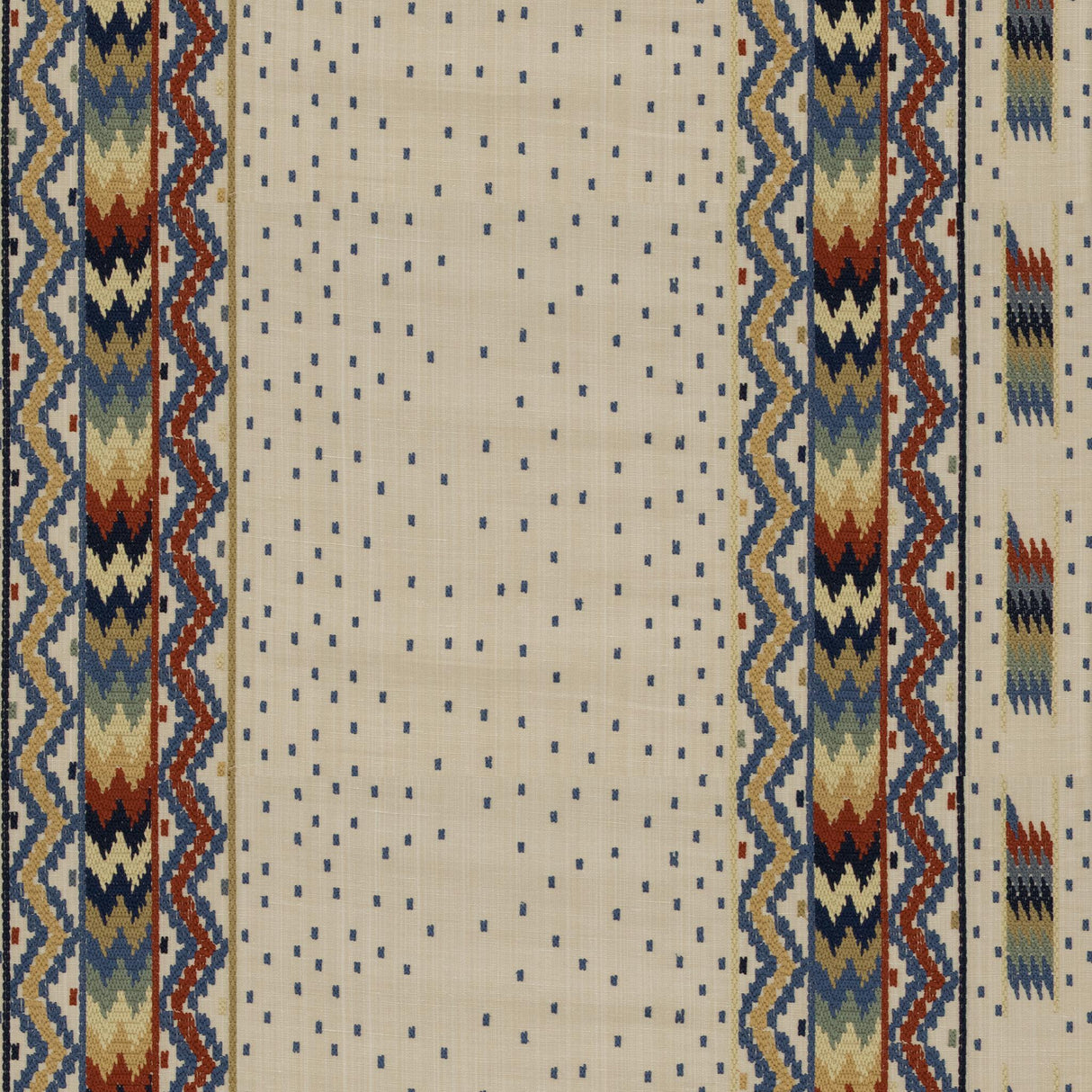 Brunschwig & Fils TALAKONA STRIPE RED/BLUE Fabric