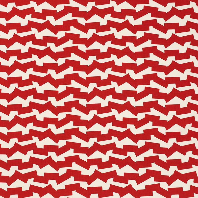 Schumacher Jumble Ii Indoor/Outdoor Red Fabric