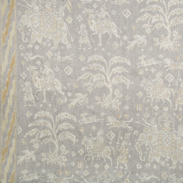 Brunschwig & Fils ARALAM PRINT FLINT/RYE Fabric