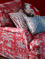 Brunschwig & Fils ARALAM PRINT FLAME/CADET Fabric